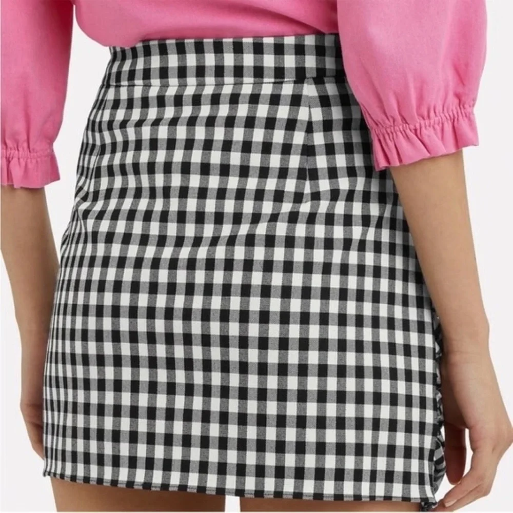 Derek Lam 10 Crosby Gingham Ruffled Checkered skirt XS - Picture 3 of 4